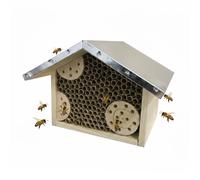 Relaxdays Hôtel pour abeilles avec toit métal