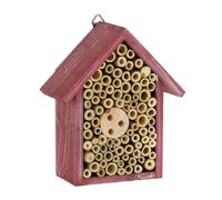 relaxdays Hôtel pour insectes sauvages en rouge