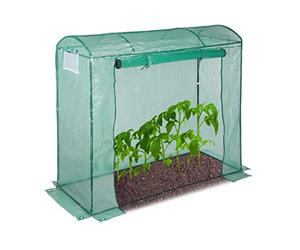 Relaxdays Jardin 170x80x200 Serre tomates bâche UV Housse Porte Enroulable, Vert