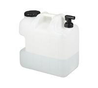 Relaxdays Jerrican d’Eau avec Robinet, Plastique sans BPA, Grande Ouverture, poignée, 25 litres, Noir et Blanc