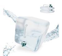 relaxdays Bidon d'eau pliable, lot de 3, 20 l