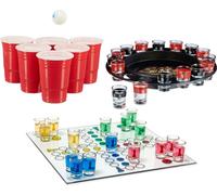relaxdays Jeu à boire 3 pièces