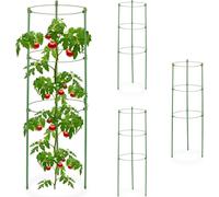 relaxdays Jeu de 4 supports pour plantes grimpantes 60 cm