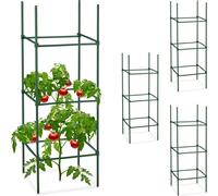 relaxdays Jeu de 4 supports pour plantes grimpantes 90 cm
