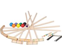 relaxdays Jeu de croquet pour enfants & adultes