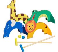 relaxdays Jeu de croquet pour enfants en design animalier