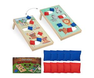 Relaxdays Jeu de lancer Cornhole avec 11 éléments