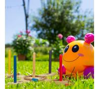 relaxdays Jeu de lancer d'anneaux en bois