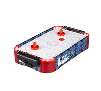 Relaxdays Jeu de Table air-Hockey, éclairage à LEDs, avec Ventilateur, Accessoires fournis, Hockey, Multicolore