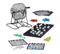 Relaxdays société Bingo boulier en métal Lotto tombola Jeux de Hasard Chance HxlxP- 20 x 17,5 x 21,5 cm, Noir, 10021014 - Version Anglaise