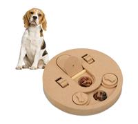 Relaxdays Jouet d’Intelligence pour Votre Chien, Accessoire dans lequel Cacher des friandises, en MDF, Nature