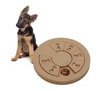 Relaxdays Jouet d’Intelligence pour Votre Chien, Accessoire dans lequel Cacher des friandises, en MDF, Nature