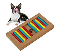 Relaxdays Jouet d’Intelligence pour Votre Chien, Accessoire Pratique, friandises à Cacher, en MDF, Multicolore