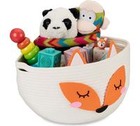 relaxdays Kinder Panier de rangement renard