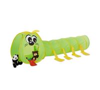 Relaxdays- Tunnel Chenille Enfants Pop Up Tente Jeu Plein-air Jouet Ramper intérieur extérieur, Vert, 10022469