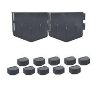 Relaxdays Kit bordures pelouse plastique