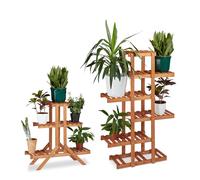 Relaxdays kit de 2 échelles pour plantes