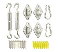 Relaxdays Kit de fixation pour voile d'ombrage
