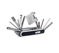 Relaxdays Kit de réparation pour vélos Multi-outils 14 clés pliable à poche bicyclette HxlxP: 2,5 x 9 x 4,5 cm, noir