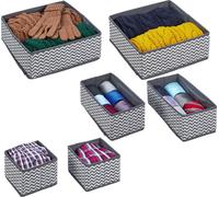 relaxdays Kit d'organisation pour tiroirs 6 pièces