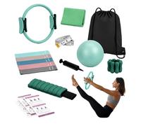 Kit Pilates Relaxdays, 13 pièces, Vert