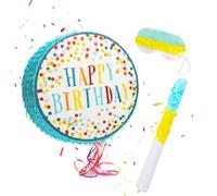 Relaxdays Kit pinata 3 pcs avec bâton et bandeau
