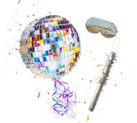 Relaxdays Kit pinata 3 pcs avec bâton et bandeau