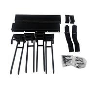 Relaxdays Kit Porte-Outils Rail 80 cm avec 6 Crochets réglables antidérapants en Acier