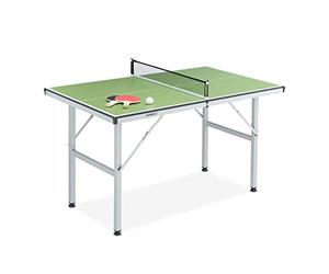 Relaxdays Kit pour Jouer au ping-Pong, Table Pliable, Filet, à emporter, HLP : 71 x 76 x 125 cm, intérieur, Vert