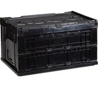relaxdays Klappbox 60,0 l schwarz 58,5 x 39,5 x 32,5 cm
