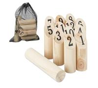 Relaxdays Kubb en bois avec sac de rangement