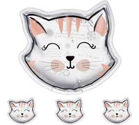 relaxdays Kühlpads Katze 10046696_1420 transparent 11,0 x 10,0 cm, 4 St.