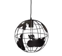Relaxdays Lampe à suspension abat-jour boule globe