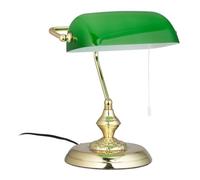 Relaxdays Lampe de banquier verte