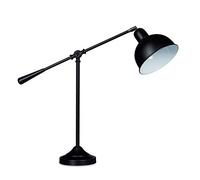 Relaxdays Lampe de bureau articulée GALANDO HxlxP: 77,5 x 71 x 19 cm lampe de lecture lampe de chevet flexible retro métal vintage design, noir