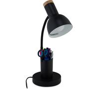 relaxdays Lampe de bureau avec porte-stylo