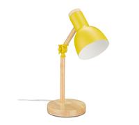 Relaxdays Lampe de bureau réglable en bois