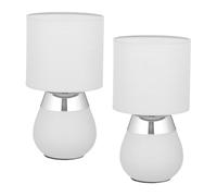 Relaxdays Lampe de chevet avec abat-jour