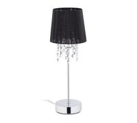 Relaxdays Lampe de chevet Organza Cristal