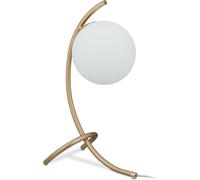 relaxdays Lampe de table boule courbée