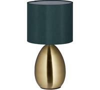 relaxdays Lampe de table métal & tissu