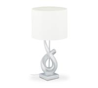 Relaxdays Lampe de table moderne argentée