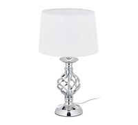 Relaxdays Lampe de table moderne, tactile, réglable sur 3 niveaux, pour salon, E14, 43,5x25 cm, choix de couleurs
