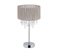 relaxdays Lampe de table Organza cristal XL