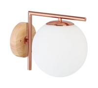 Relaxdays Applique Murale, Douille E27, mélange de matériaux, H x L x P : 22 x 19,5 x 18 cm, Multicolore