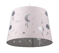 Relaxdays Lampe suspendue Ciel étoilé pour chambre d'enfant 119 x 27 cm Rose
