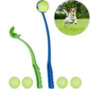 relaxdays Lance-balles pour chiens, set de 2 pièces