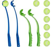 relaxdays Lance-balles pour chiens, set de 4 pièces