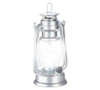 relaxdays Lanterne LED argentée 11,5 cm
