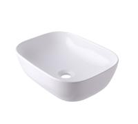Relaxdays Lavabo rectangulaire à poser sans trou